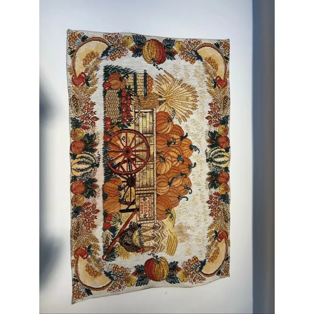 One embroidered autumn placemat
